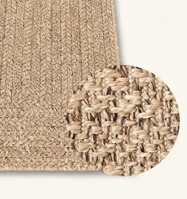 Alfombra HALM — Efecto Yute Natural 140x200 cm