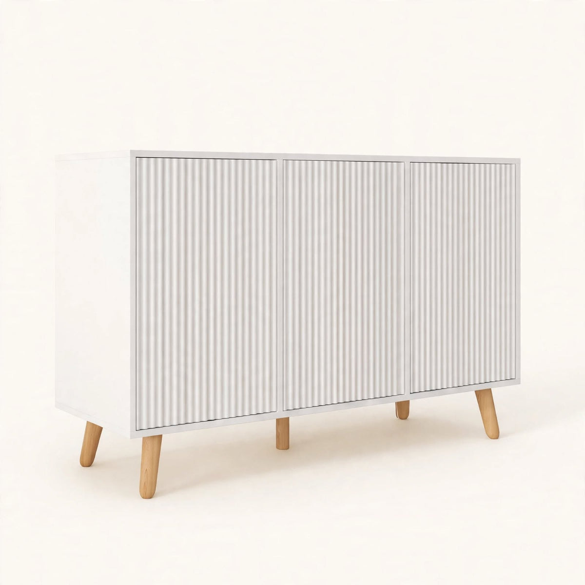 Aparador RIFFEL — Puertas Acanaladas, 120 cm