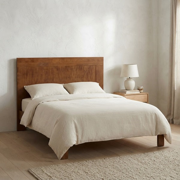 Cabecero KORSBAR — Pino Macizo Color Cerezo, Cama de 135