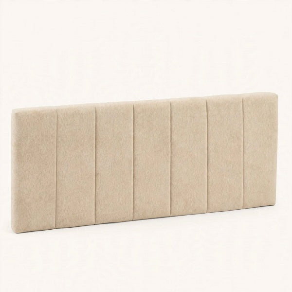Cabecero SOVA — Tapizado Beige con Rayas, 150 cm