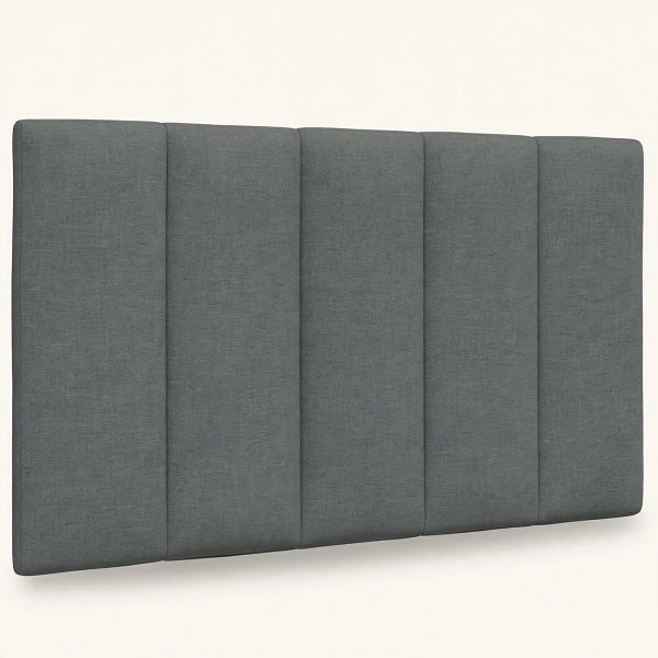 Cabecero SVANG — Terciopelo Gris Acolchado, 100 cm