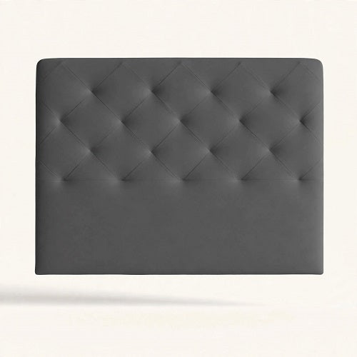 Cabecero NATT — Polipiel Acolchado Gris, 150/160 cm