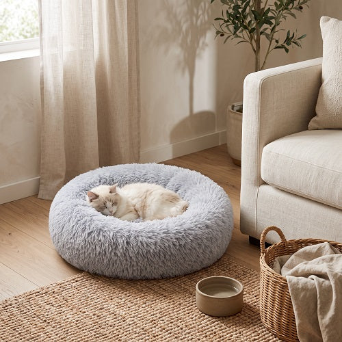 Cama Donut para Mascotas KRAM — Felpa Cálida