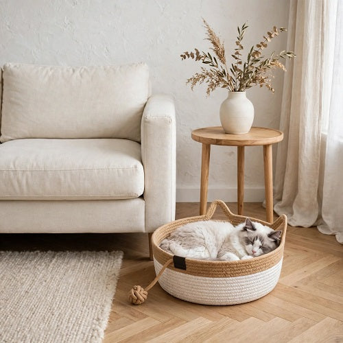 Cama para Gatos KATT — Cuerda de Algodón con Orejas