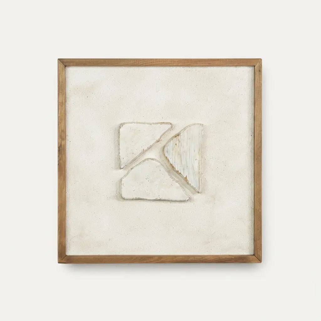 Cuadro decorativo FORM con textura en relieve SOLHUSEN 52x52cm