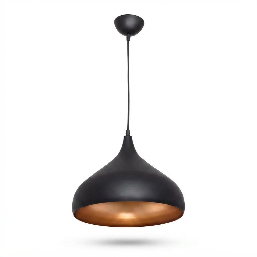 Lámpara colgante LYS SOLHUSEN de metal Ø32cm