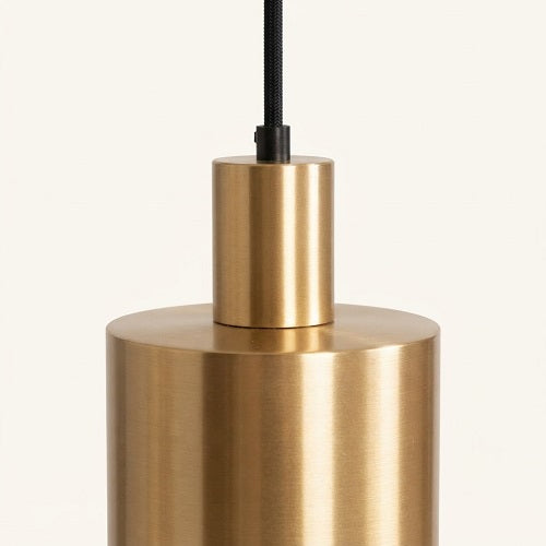 Lámpara Colgante TRIO — 3 Luces, Hierro Dorado