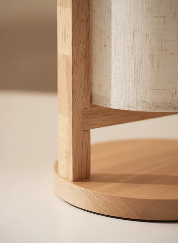 Lámpara de Mesa GLIM — Madera y LED Portátil