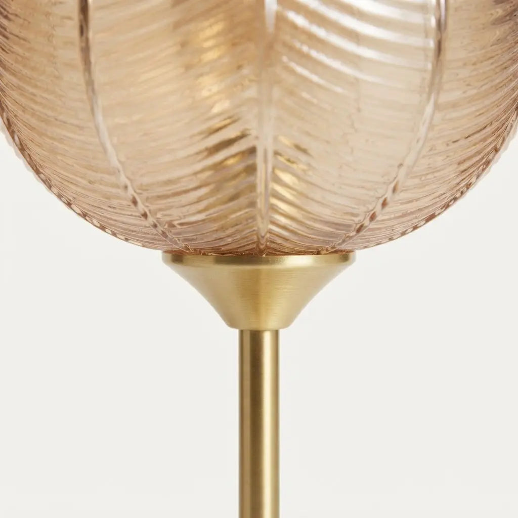 Lámpara de Mesa GLOB — Metal y Cristal Esférico