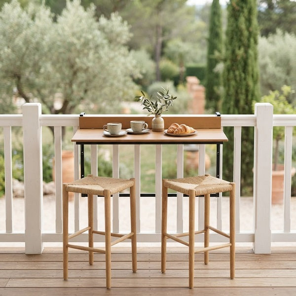 Mesa Colgante RACKE para Balcón — 100x34,5 cm - 5 Alturas
