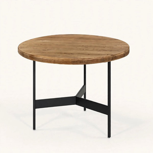 Mesa Auxiliar LOV — Madera Envejecida Ø50 cm