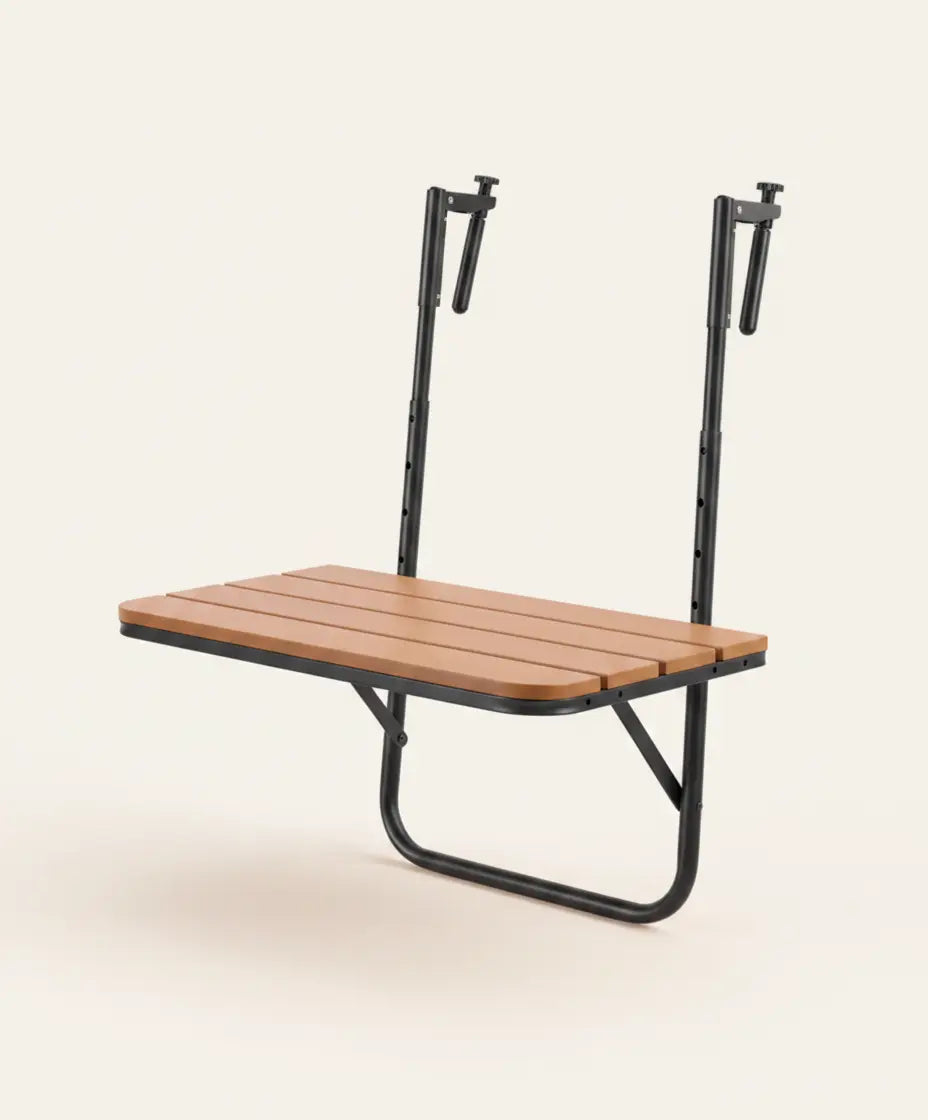 Mesa de balcón SOLHUSEN RIVIERA plegable para barandilla
