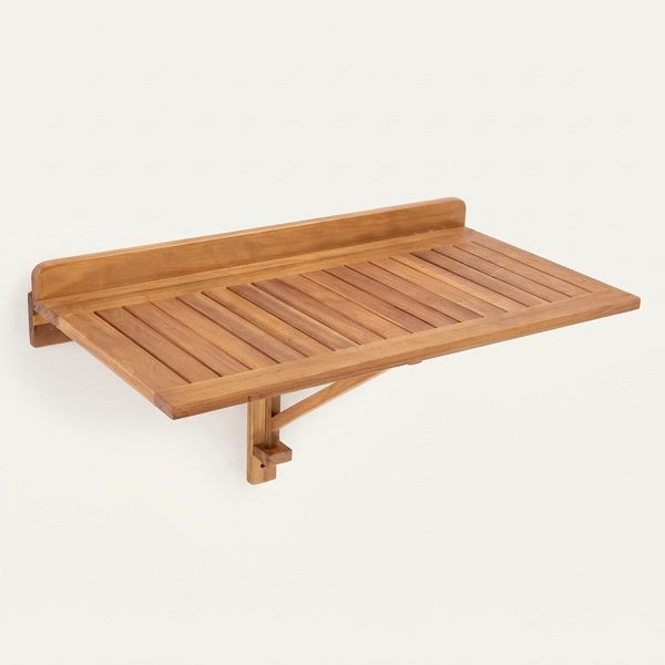 Mesa Abatible KLAPP — Acacia Maciza, 45x47x80 cm