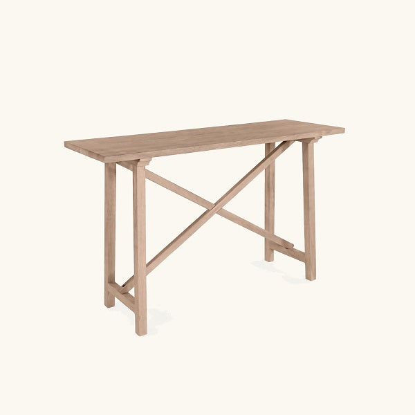 Consola KORS — Acacia con Patas en Cruz, 120 cm