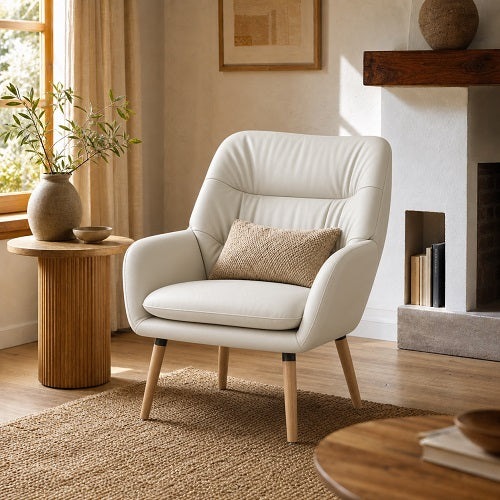Sillón VILA — Cuero Sintético y Madera