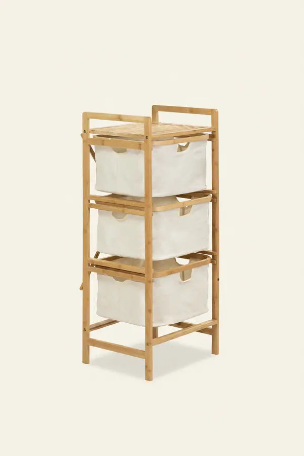 Cajonera SOLHUSEN KURV de bambú 3 cajones