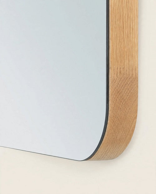 Espejo de Pared EIK — Madera de Roble 45x55cm