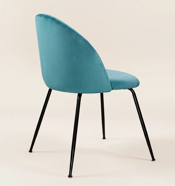 Silla de Comedor SIENA — Terciopelo y Metal